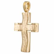 Ανδρικός χρυσός σταυρός Κ14 012841