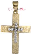 Γυναικείος χρυσός σταυρός 14Κ 018249