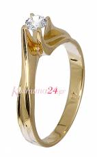 Χρυσό δαχτυλίδι με διαμάντι 019143
