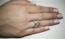 Ασημένιο δαχτυλίδι με ζιργκόν 925 020595