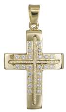 Χρυσός γυναικείος σταυρός Κ14 021847