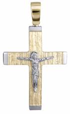 Δίχρωμος σταυρός με τον Εσταυρωμένο Κ14 022115
