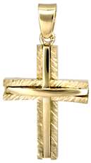 Χρυσός βαπτιστικός σταυρός Κ14 022864