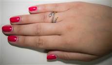 Επίχρυσο δαχτυλίδι φιδάκι με ζιργκόν 925 022912