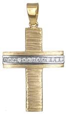 Γυναικείος σταυρός διπλής όψης Κ14 023128