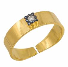 Επίχρυσο δαχτυλίδι με ζιργκόν 925 λουστρέ 044193