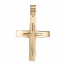 Ανδρικός σταυρός από χρυσό Κ14 046184