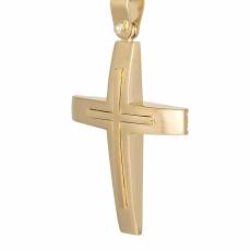 Ανδρικός σταυρός από χρυσό Κ14 046184