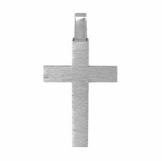 Λευκόχρυσος σταυρός για αρραβώνα Κ18 ματ 046984