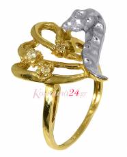 Δίχρωμο Δαχτυλίδι Κ14 000669