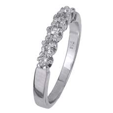 Λευκόχρυσο δαχτυλίδι με μπριγιάν Κ18 016101
