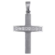 Λευκόχρυσος γυναικείος σταυρός K14 016167
