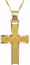 Χρυσός σταυρός 18Κ C013042