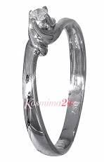 Μονόπετρο δαχτυλίδι Κ18 με διαμάντι 007355