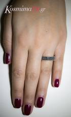 Λευκόχρυσο δαχτυλίδι Κ14 προσφοράς 012842