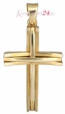 Χρυσός ανδρικός σταυρός  014147