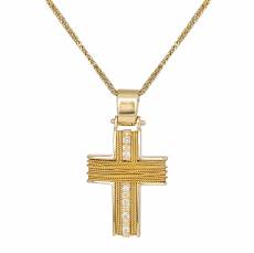 Γυναικείος σταυρός με διαμάντια C015037