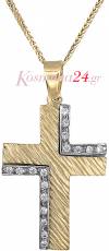 Γυναικείοι σταυροί χρυσοί Κ14 C018248