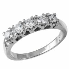 Λευκόχρυσο δαχτυλίδι Κ18 με διαμάντια 021397