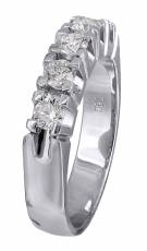 Λευκόχρυσο σειρέ δαχτυλίδι 18Κ με διαμάντια Κ18 021399