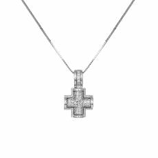 Γυναικείος σταυρός με αλυσίδα Κ18 C023247