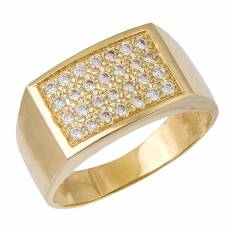 Χρυσό δαχτυλίδι με πέτρες Κ14 023360