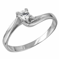 Χειροποίητο δαχτυλίδι με ζιργκόν λευκόχρυσο 14Κ 024470