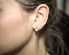 Γυναικεία σκουλαρίκια με μαργαριτάρια Κ14 024679
