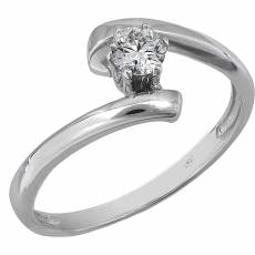 Μονόπετρο δαχτυλίδι με μπριγιάν Κ18 024704