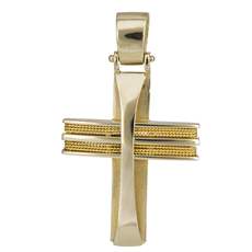 Συρματερός χρυσός σταυρός Κ14 024966