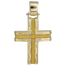 Γυναικείος σταυρός με σύρμα Κ14 024975