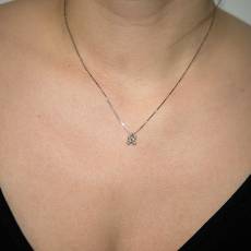 Γυναικείο κολιέ με διαμάντια Κ18 026085