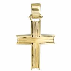 Ανδρικός χρυσός σταυρός Κ14 συρματερός 026143