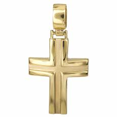 Χρυσός βαπτιστικός σταυρός Κ14 για αγόρι 026800