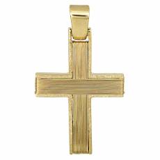 Χρυσός σταυρός Κ14 με σύρμα 027263