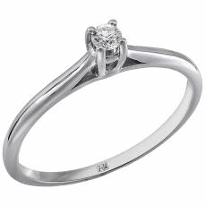 Μονόπετρο δαχτυλίδι με διαμάντι Κ18 028299