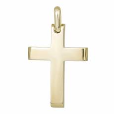 Χρυσός σταυρός Κ14 λουστρέ 030359