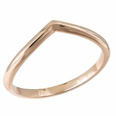 Δαχτυλίδι Κ14 ροζ gold V 031691