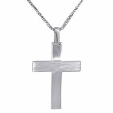 Βαπτιστικός σταυρός για αγόρι Κ14 με αλυσίδα 031719C