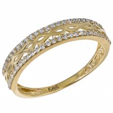 Χρυσό Δαχτυλίδι Διάτρητο Infinity 14Κ 033024