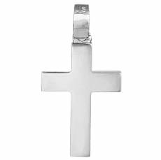 Βαπτιστικός σταυρός Κ18 λευκόχρυσος 033090