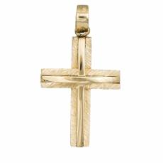Ανδρικός χρυσός σταυρός Κ18 033604