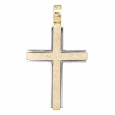 Βαπτιστικός σταυρός για αγόρι 14Κ διπλής όψεως 034154