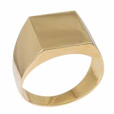 Ανδρικό δαχτυλίδι σεβαλιέ από χρυσό Κ14 034291