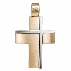 Βαπτιστικός σταυρός για αγοράκι σε διχρωμία Κ14 034768
