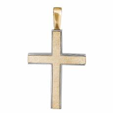 Βαπτιστικός σταυρός για αγοράκι σε διχρωμία Κ14 034793