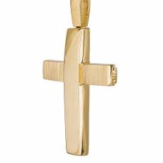 Χρυσός σταυρός βάπτισης 14 καρατίων για βάπτιση 034803