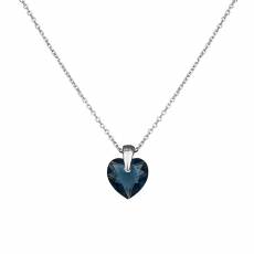 Κολιέ Blue Heart από ασήμι 925 035722