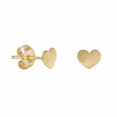 Παιδικά σκουλαρίκια Κ9 χρυσές καρδιές 035782