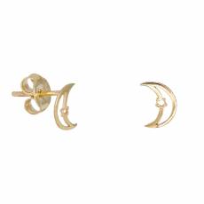 Παιδικά σκουλαρίκια χρυσά φεγγαράκια Κ14 036070